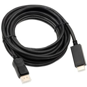 Inline DisplayPort to HDMI Converter Cable, 4K / 60Hz, black - 5m : image 2