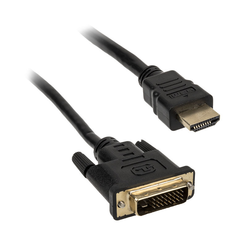 Akasa DVI-D to HDMI cable - black - 2m : image 1