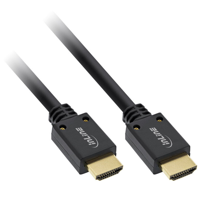 InLine HDMI Ultra High Speed 8K4K cable, black - 1m : image 1
