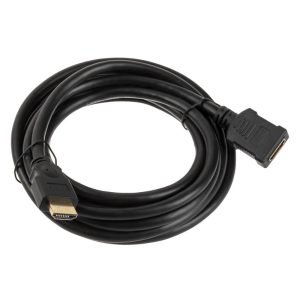 InLine HDMI extension plug / socket, black - 3m