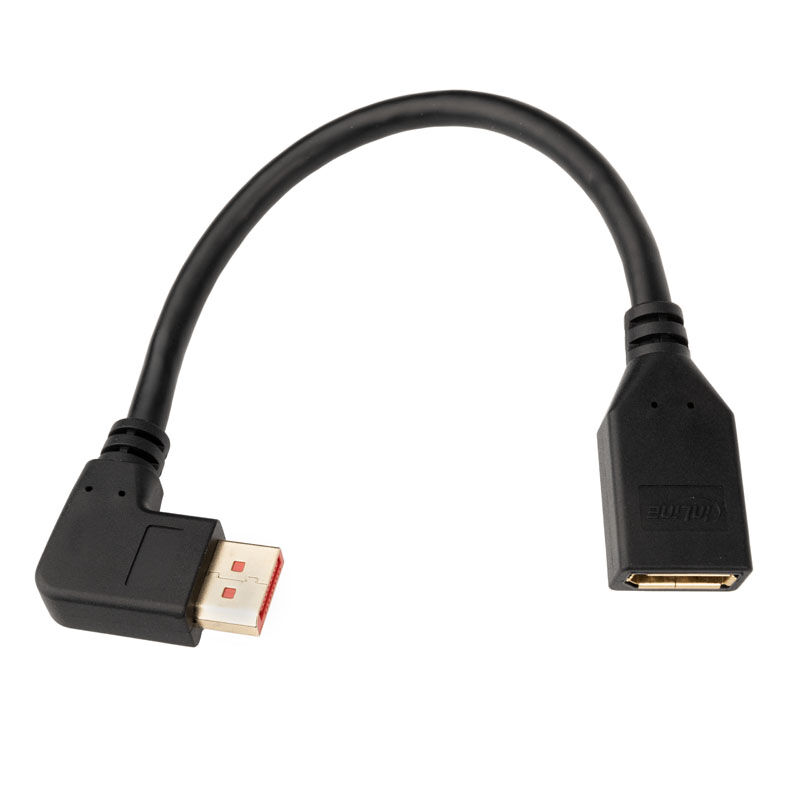 Inline DisplayPort adapter cable, 8K4K, right angled - 0.15m : image 2