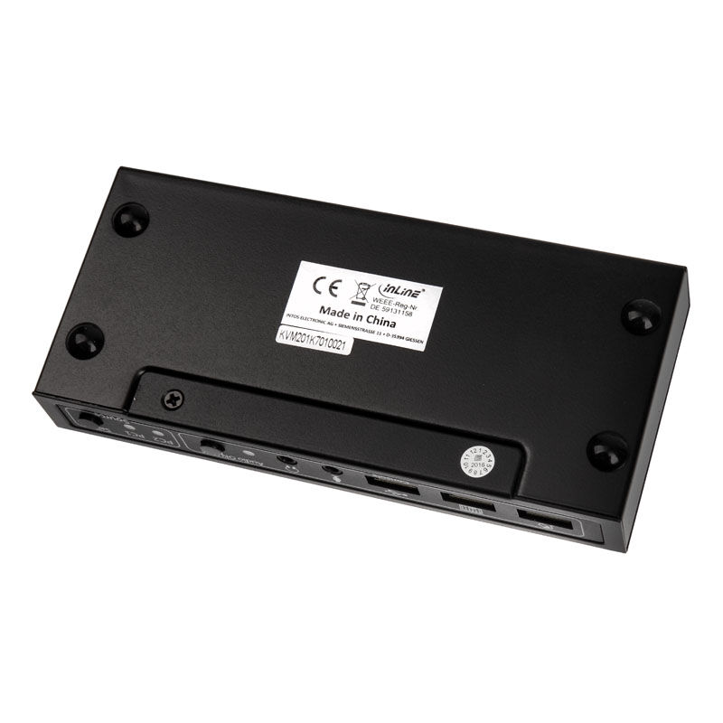 InLine KVM Switch, 2-port HDMI 4K2K with audio
