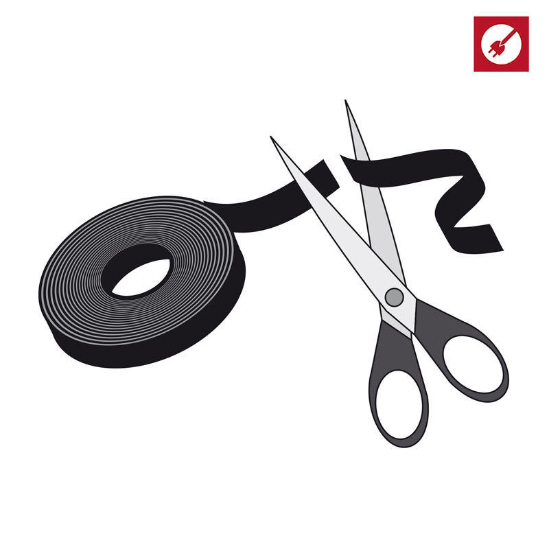 LABEL THE CABLE PRO Roll Dual Velcro roller 25m - black : image 4