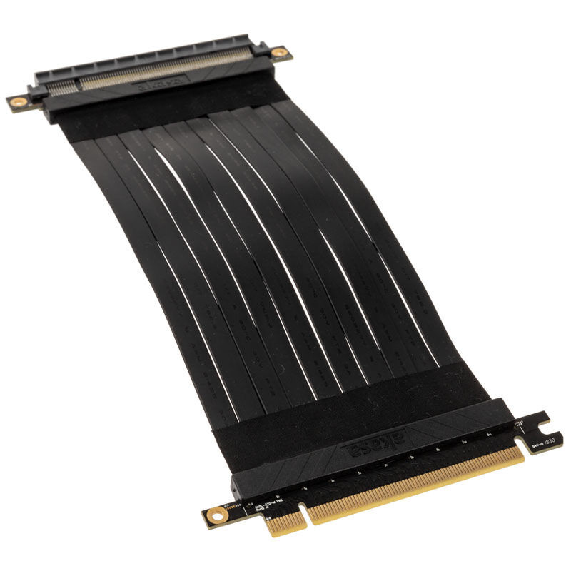Akasa Riser Black X2, Premium PCIe 3.0 x 16 Riser Cable, 20cm - black ...