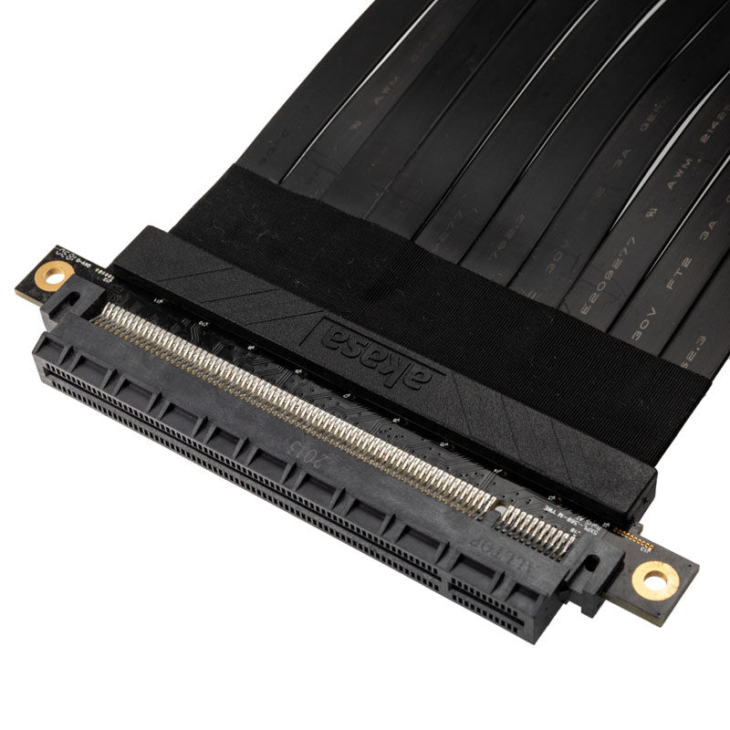 Akasa Riser Black X2, Premium PCIe 3.0 x 16 Riser Cable, 20cm - black : image 5