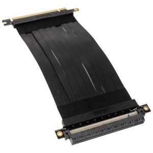 Akasa Riser Black X2, Premium PCIe 3.0 x 16 Riser Cable, 20cm - black : image 1