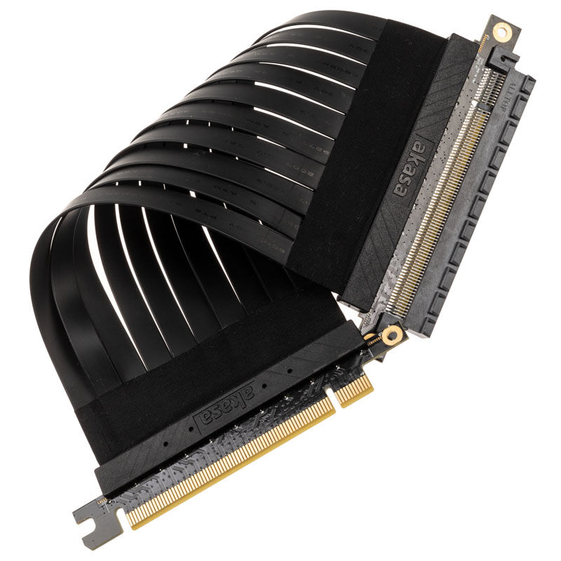 Akasa Riser Black X2, Premium PCIe 3.0 x 16 Riser Cable, 20cm - black : image 3