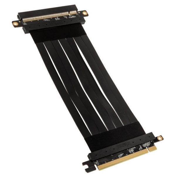 akasa Riser Black X2 Mark IV, Premium PCIe 4.0 x16 Riser Cable, 20 cm – black