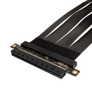 akasa Riser Black X2 Mark IV, Premium PCIe 4.0 x16 Riser Cable, 20 cm - black