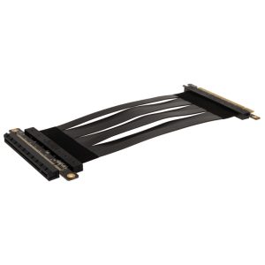 akasa Riser Black X2 Mark IV, Premium PCIe 4.0 x16 Riser Cable, 20 cm - black
