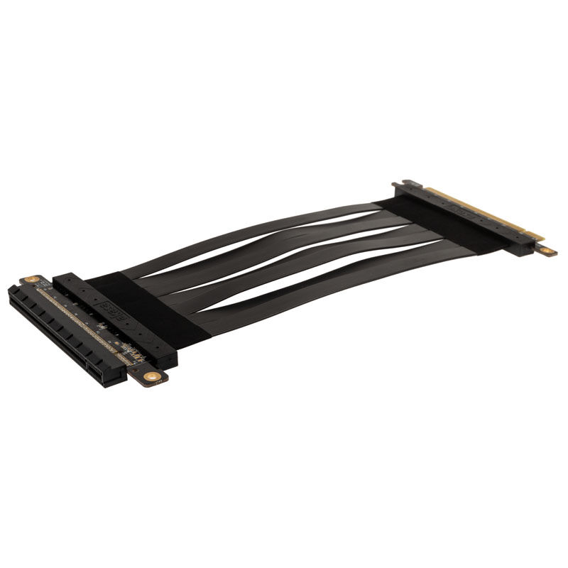akasa Riser Black X2 Mark IV, Premium PCIe 4.0 x16 Riser Cable, 20 cm - black