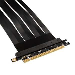 akasa Riser Black X2 Mark IV, Premium PCIe 4.0 x16 Riser Cable, 20 cm - black