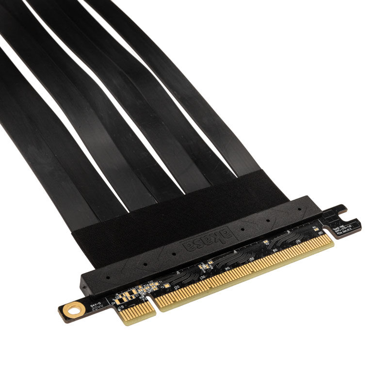 akasa Riser Black X2 Mark IV, Premium PCIe 4.0 x16 Riser Cable, 20 cm - black
