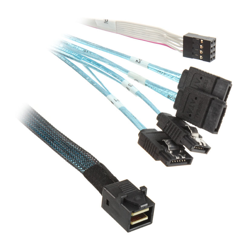 Silverstone SST-05 CPS Mini-SAS to SATA 7-Pin Cable 50 cm : image 1