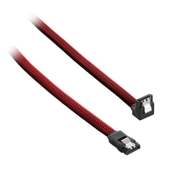 CableMod ModMesh Right Angle SATA 3 Cable 30cm – blood red
