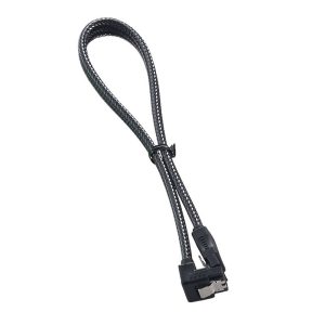 CableMod ModMesh Right Angle SATA 3 Cable 30cm - carbon