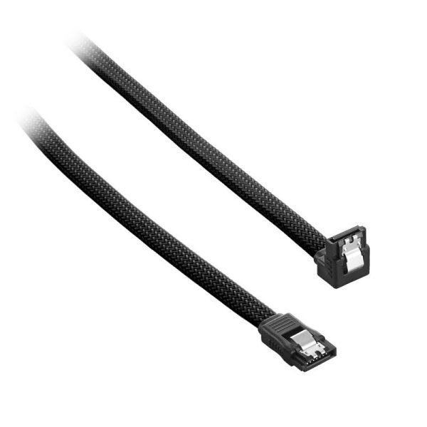 CableMod ModMesh Right Angle SATA 3 Cable 30cm – Black