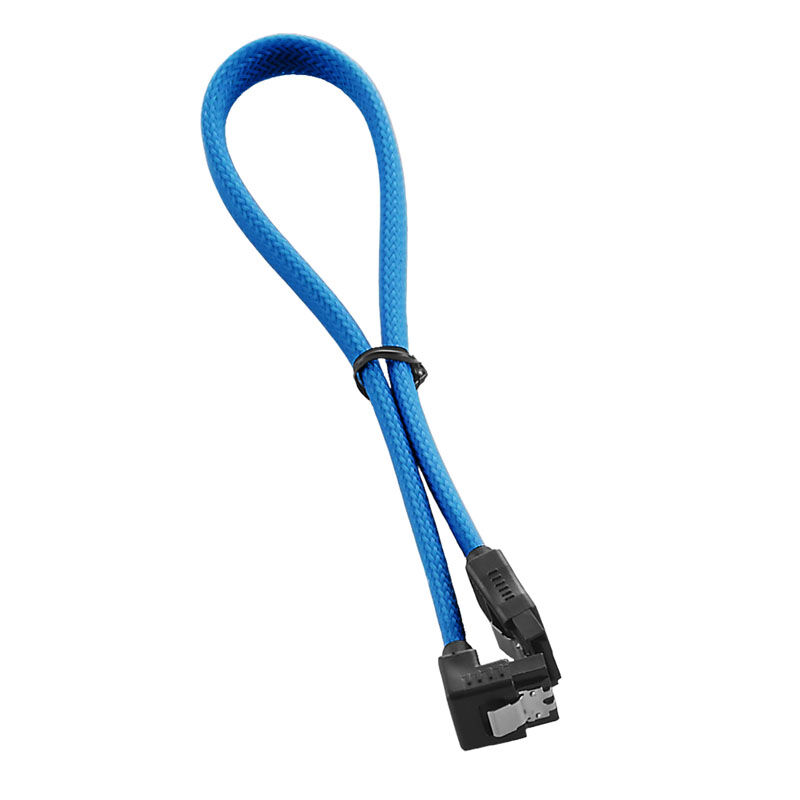 CableMod ModMesh Right Angle SATA 3 Cable 30cm - light blue