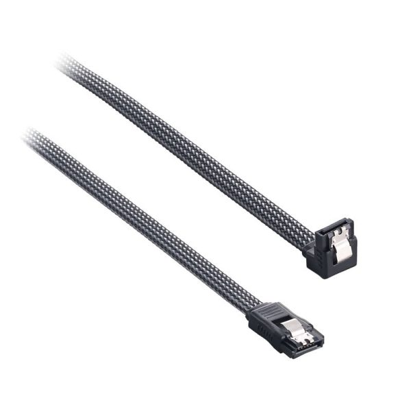 CableMod ModMesh Right Angle SATA 3 Cable 60cm – carbon