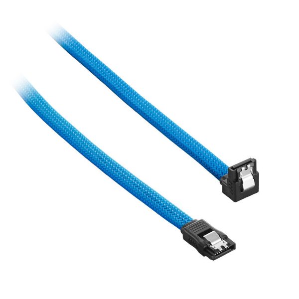 CableMod ModMesh Right Angle SATA 3 Cable 60cm – Light Blue