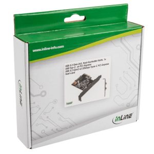 InLine Interface card, PCIe x4, USB 3.2 Gen.2x2, 1x USB Type-C