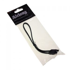 BitFenix Cable 30cm SATA 3 - sleeved black / black