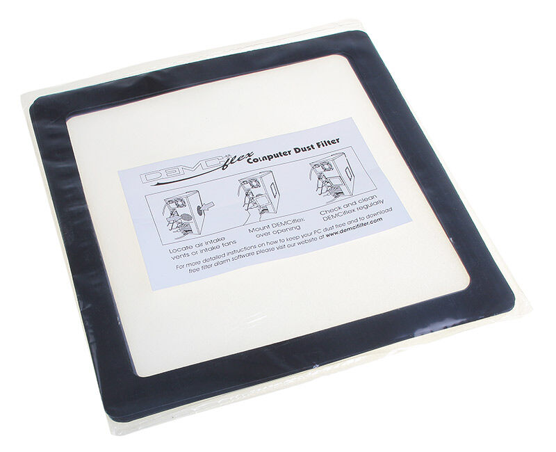DEMCiflex Dust Filter 140mm Square black / white