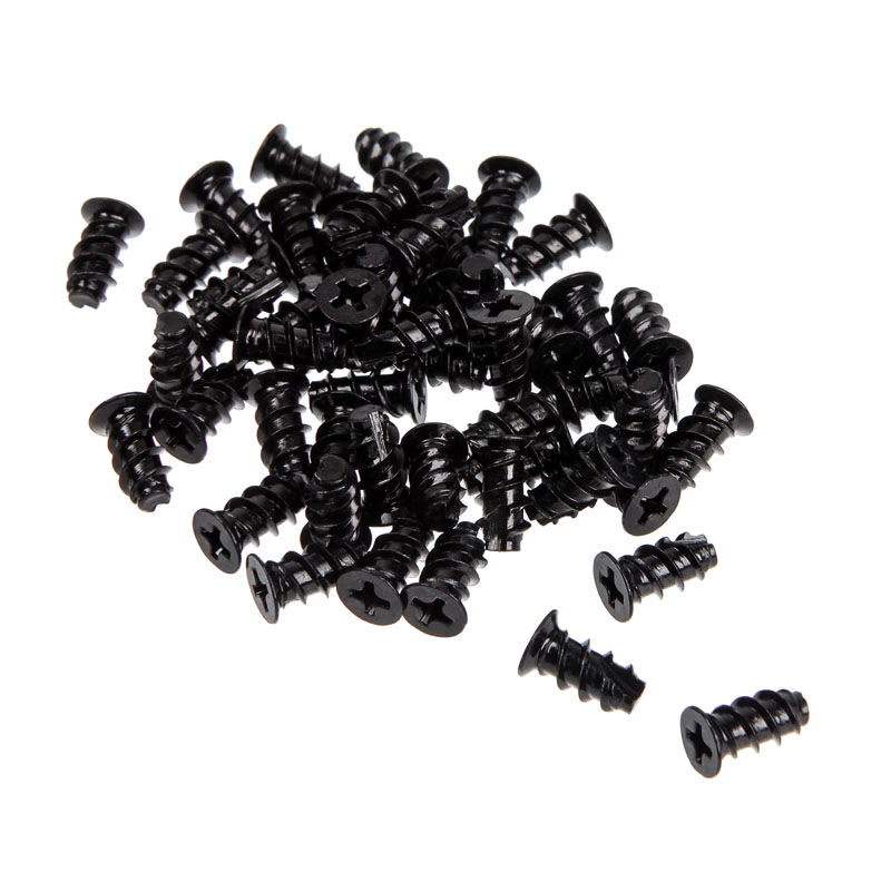 InLine fan screws 50 pieces - black