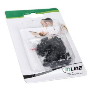 InLine fan screws 50 pieces - black