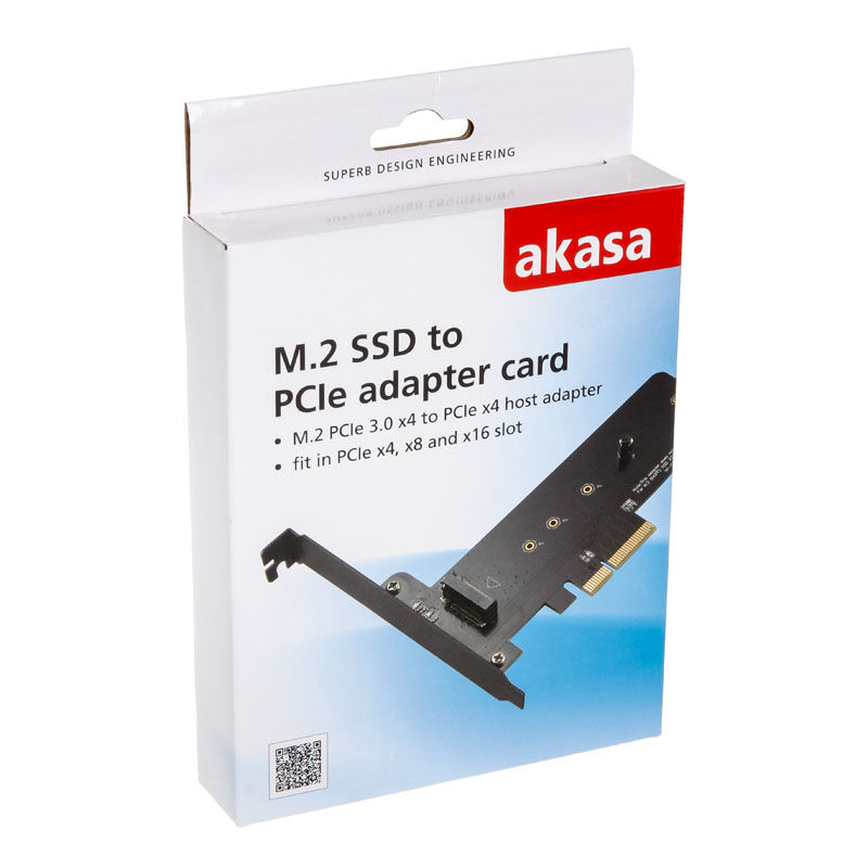 Akasa M.2 X4 PCI-E adapter card - black PCB : image 4