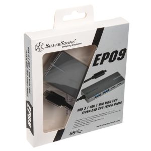 Silverstone SST-EP09C USB 3.1-C port - silver
