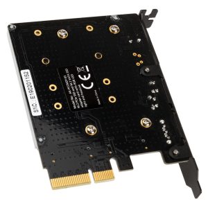 Akasa M.2 PCI-E SATA RGB LED Adapter Card