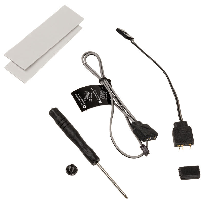 Akasa Dual M.2 PCI-E RGB LED Adapter Card