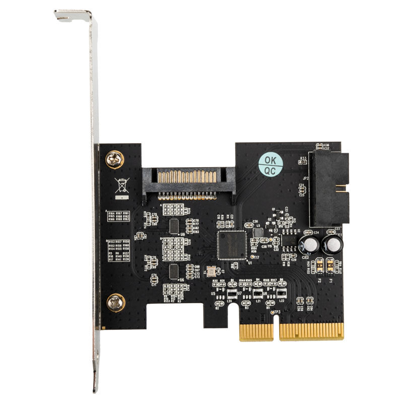 Silverstone SST-ECU04-E - PCI-E expansion card, 1x internal USB 3.1 19-pin connector, LP