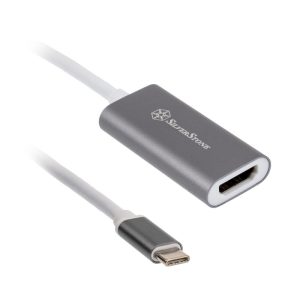 Silverstone SST-EP07C-E - USB 3.1 Type C to HDMI V2.0b adapter - gray : image 1