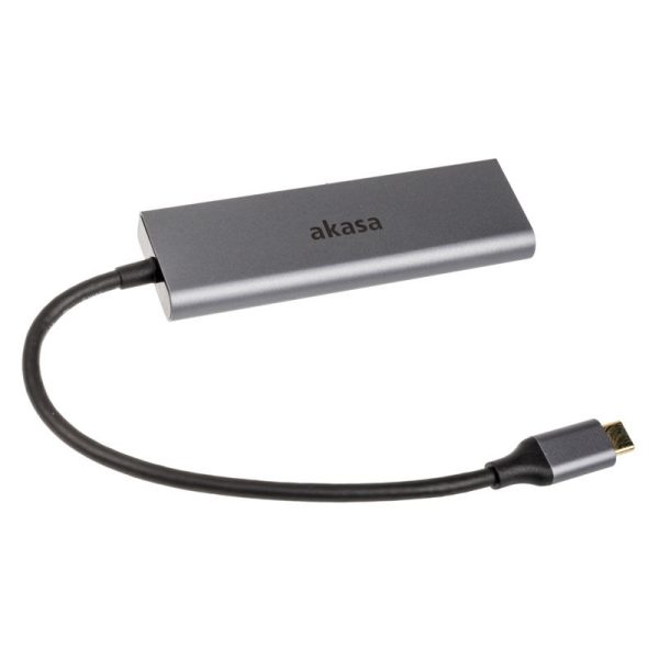 Akasa USB Type C – 4 x Type A – silver