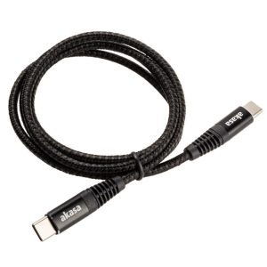 Akasa USB Type C to USB Type C 100W PD Charging Cable - Black : image 2