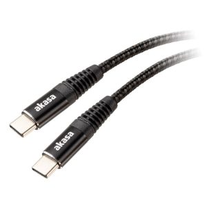 Akasa USB Type C to USB Type C 100W PD Charging Cable - Black : image 1