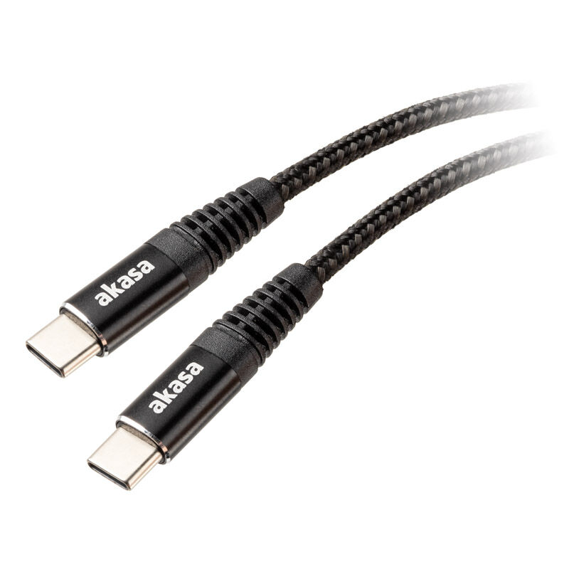 Akasa USB Type C to USB Type C 100W PD Charging Cable - Black : image 1