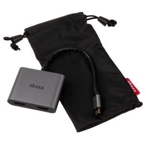 Akasa USB-C to Dual HDMI MST Adapter - 4K @ 60Hz, 4K @ 30Hz dual : image 3