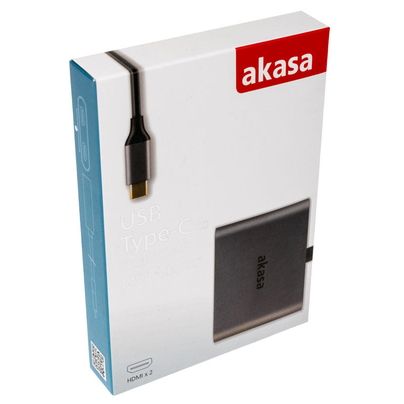 Akasa USB-C to Dual HDMI MST Adapter - 4K @ 60Hz, 4K @ 30Hz dual : image 4