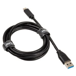 InLine USB 3.2 Gen.2 cable, type C to A male / male, 1.5m - black : image 2