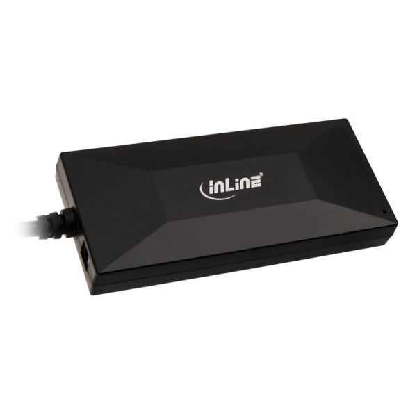 InLine USB 3.2 Gen 1 Hub, USB Type-C, 3 Port Type-A, 2 Port Type-C, 3A Power Supply – Black
