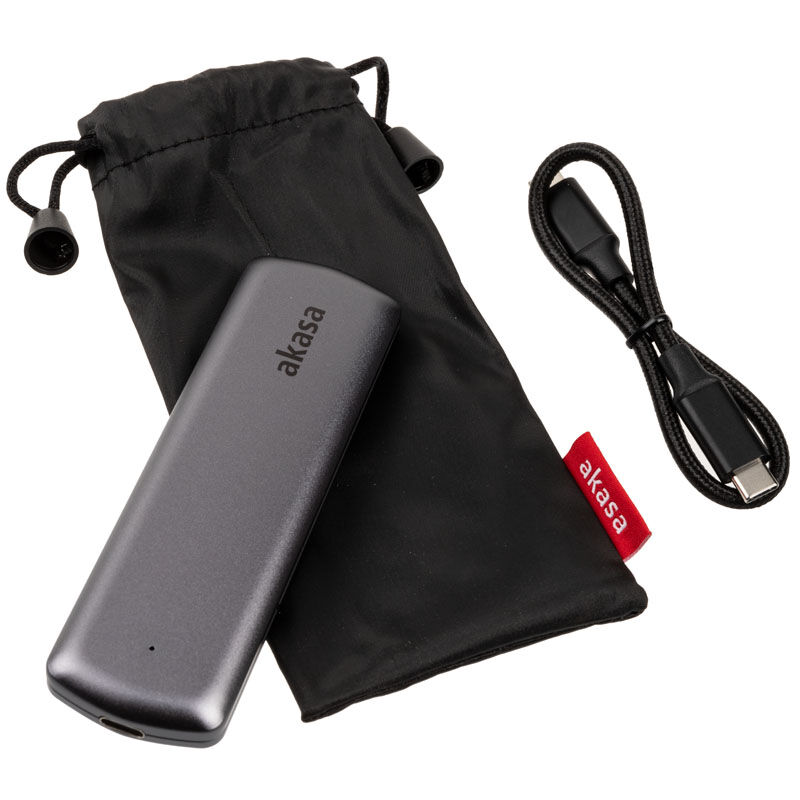 Akasa Portable M.2 SATA / NVMe SSD on USB-C 3.2 Gen 2