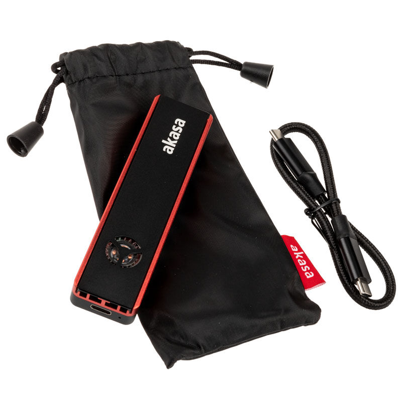 Akasa Vegas SSD Mate, M.2 SATA / NVMe SSD to USB3.2 Gen2