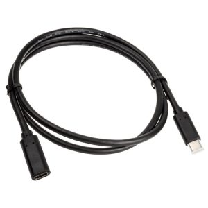 InLine USB 3.2 extension cable, USB type C, black - 1m