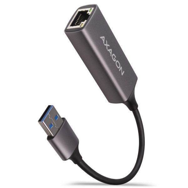 AXAGON ADE-TR Gigabit Ethernet 10/100/1000 Adapter – USB 3.1 Type A, titanium gray