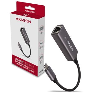 AXAGON ADE-TRC Gigabit Ethernet 10/100/1000 Adapter - USB 3.1 Type C, titanium gray : image 2