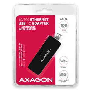 AXAGON ADE-XR Fast Ethernet 10/100 Adapter - USB 2.0 Type A