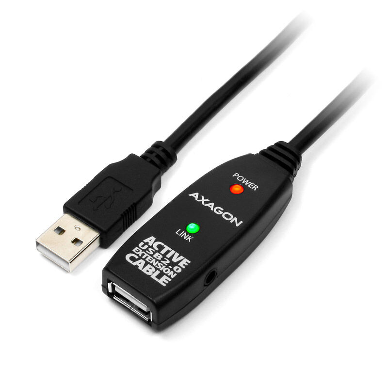 AXAGON ADR-210 Active USB Extension Cable, USB 2.0, USB-A to USB-A - 10m : image 1